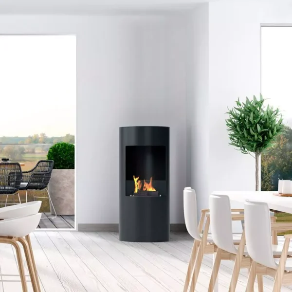 Leonis Svart Braskamin Bio