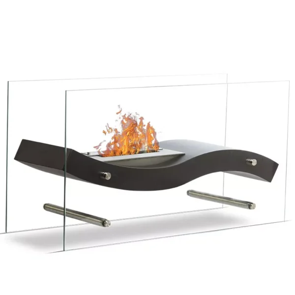 Sirius Flytande Design Bio-Golvkamin Svart