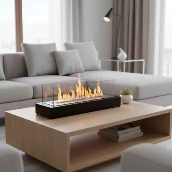 Lecce XL Mega Bordskamin Svart