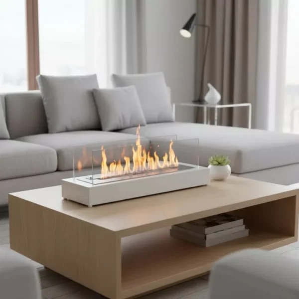 Lecce XL Mega Bordskamin Vit