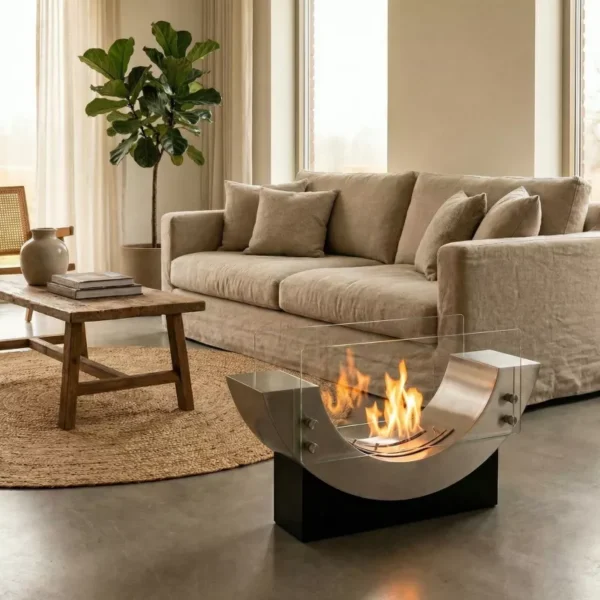 Tiago Halvrund Rostfri Etanolkamin