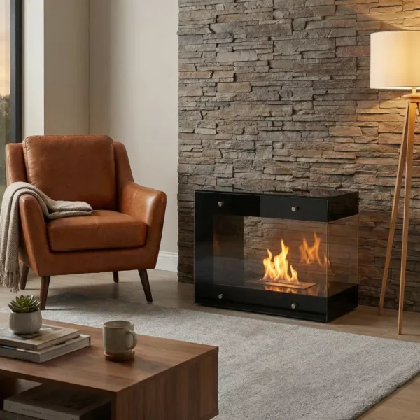 Torino Stilren Etanolkamin Golv Svart