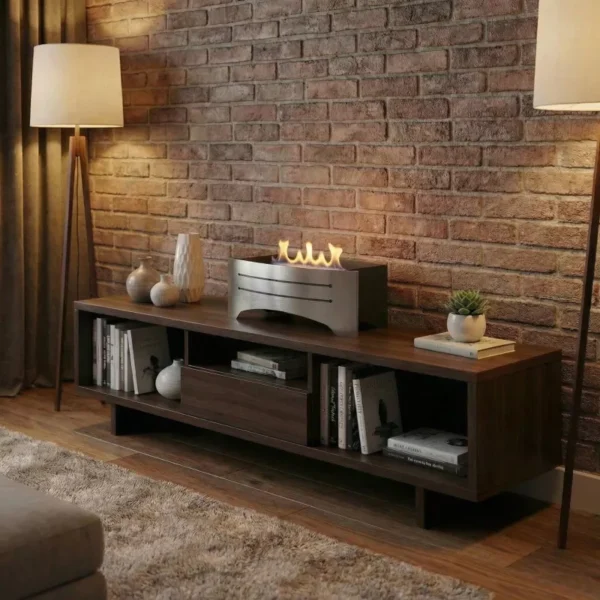 Razor rostfritt stål bordskamin