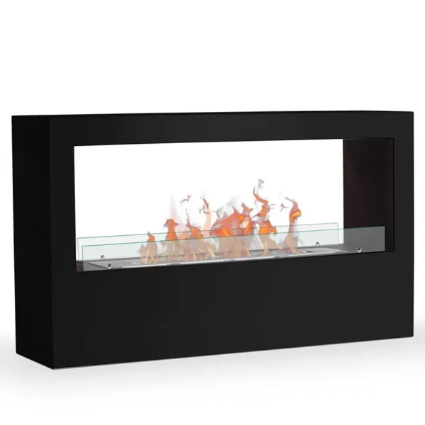 Andromede Rektangulär Bioetanolkamin Svart