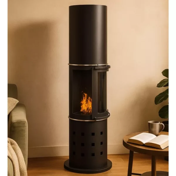 Sanremo Skorstenfri Kamin Svart