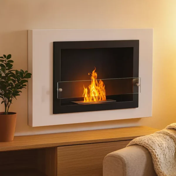 Oxford Modern Väggkamin Vit