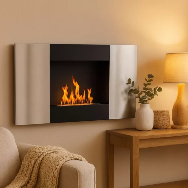 Verinox Rostfri Väggkamin Bio