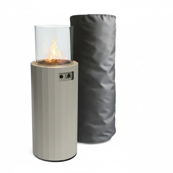 Bino staende gasolkamin gra planika