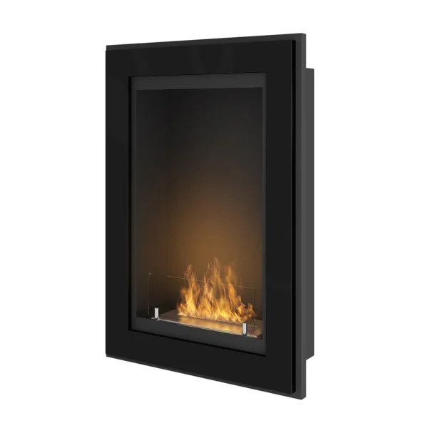 Frame 550 Vertikal Vägghängd Kamin Infire Svart