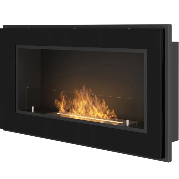 Frame 900 Väggkamin Från Infire Svart