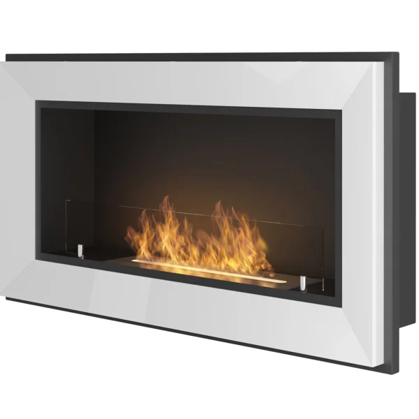 Frame 900 Väggkamin Från Infire Vit